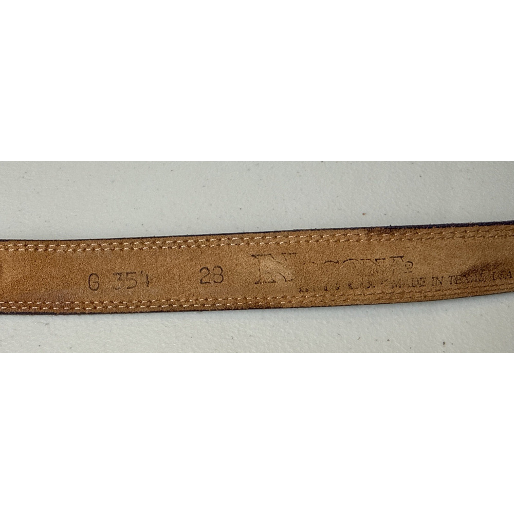 Vintage Nocona Purple Leather Belt Women’s Size XS Silver Buckle Western Kids - Picture 6 of 7